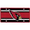 Arizona Cardinals Full Color Super Stripe Inlay License Plate