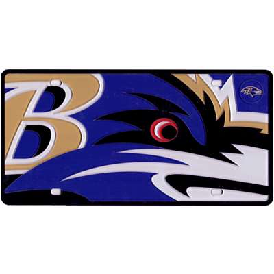 Baltimore Ravens Full Color Mega Inlay License Plate