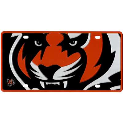 Cincinnati Bengals Full Color Mega Inlay License Plate