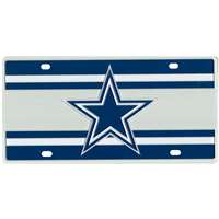 Dallas Cowboys Full Color Super Stripe Inlay License Plate