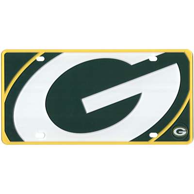 Green Bay Packers Full Color Mega Inlay License Plate