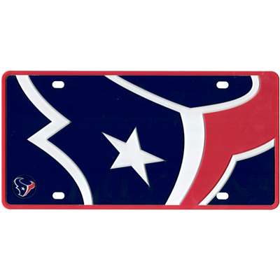 Houston Texans Full Color Mega Inlay License Plate