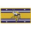 Minnesota Vikings Full Color Super Stripe Inlay License Plate