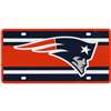 New England Patriots Full Color Super Stripe Inlay License Plate