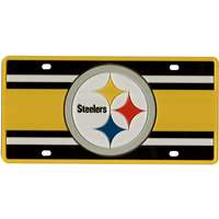 Pittsburgh Steelers Full Color Super Stripe Inlay License Plate