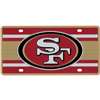 San Francisco 49ers Full Color Super Stripe Inlay License Plate