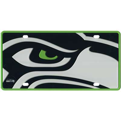 Seattle Seahawks Full Color Mega Inlay License Plate