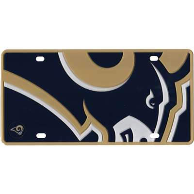 St. Louis Rams Full Color Mega Inlay License Plate