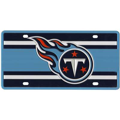 Tennessee Titans Full Color Super Stripe Inlay License Plate