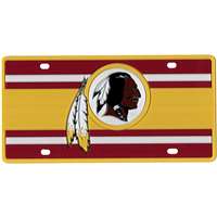 Washington Redskins Full Color Super Stripe Inlay License Plate