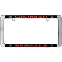 Cincinnati Bengals Thin Metal License Plate Frame