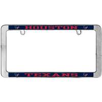 Houston Texans Thin Metal License Plate Frame