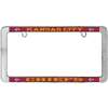 Kansas City Chiefs Thin Metal License Plate Frame