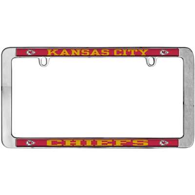 Kansas City Chiefs Thin Metal License Plate Frame