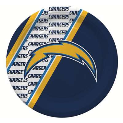 LA Chargers Disposable Paper Plates - 20 Pack