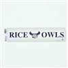 Rice Owls Bumper Sticker