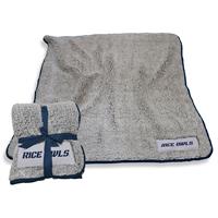 Rice Owls Frosty Fleece Blanket