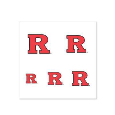 Rutgers Scarlet Knights Fingernail Tattoos - 4 Pack