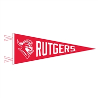 Rutgers Scarlet Knights Wool Felt Pennant - 9" x 2