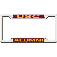 Usc Trojans Metal Alumni Inlaid Acrylic License Plate Frame - Alternate