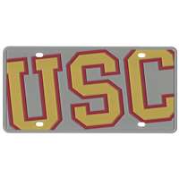 USC Trojans Full Color Mega Inlay License Plate