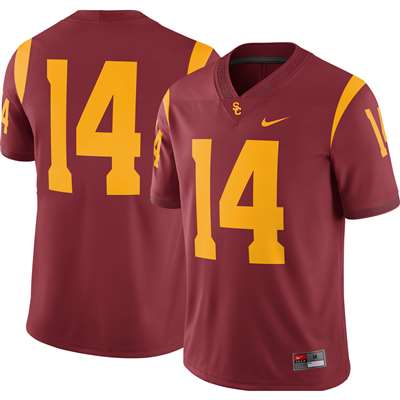 Nike USC Trojans Youth Football Jersey - #14 Crimson