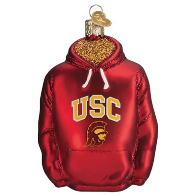 USC Trojans Glass Christmas Ornament - Hoodie