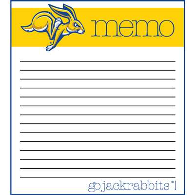 This 2 pack of memo pads features a team logo with a team color header that says Memo on each page. The body of the pad has lines and has a team logo in the background. Each pad contains 50 pages. (2 pack of 50each). Measures 4.5 inches wide by 5 inches t