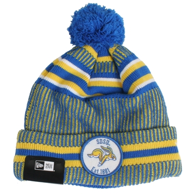 South Dakota State Jackrabbits New Era Patch Sport Knit Beanie