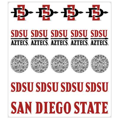 San Diego State Aztecs Multi-Purpose Vinyl Sticker Sheet