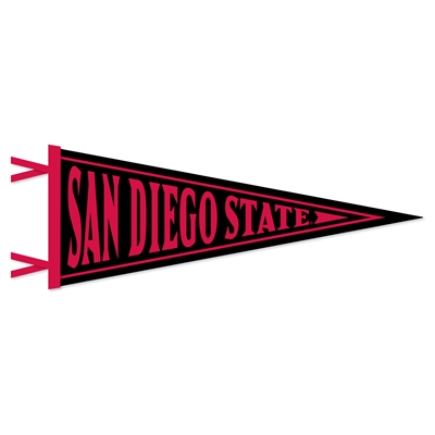 San Diego State Aztecs Wool Felt Pennant - 9" x 24