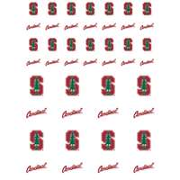 Stanford Cardinal Small Sticker Sheet - 2 Sheets