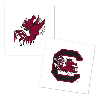 South Carolina Gamecocks Temporary Tattoo - 4 Pack