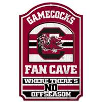 South Carolina Gamecocks Fan Cave Wood Sign