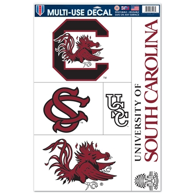 South Carolina Gamecocks Ultra Decal Set - 11'' X 17''