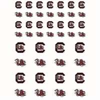 South Carolina Gamecocks Small Sticker Sheet - 2 Sheets