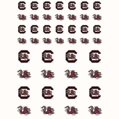 South Carolina Gamecocks Small Sticker Sheet - 2 Sheets