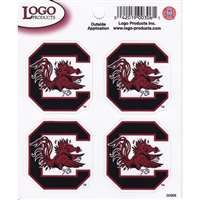 South Carolina Gamecocks Logo Decal Sheet - 4 Decals