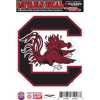 South Carolina Gamecocks Repositionable Vinyl Decal