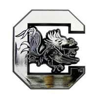 South Carolina Gamecocks Chrome Plastic Auto Emblem