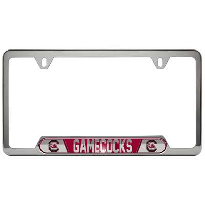 South Carolina Gamecocks Stainless Steel License Plate Frame