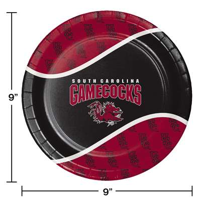 Be ready for game day! Cheer on your favorite college team with these full color, sturdy style, paper dinner plates. This set of 8 plates are a high quality addition to any gathering. Measures 8 3/4 inches. Officially licensed by the NCAA and manufactured