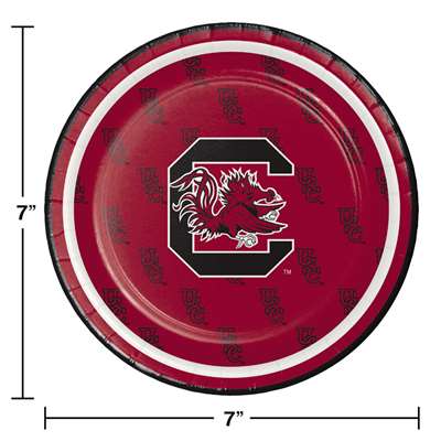 Be ready for game day! Cheer on your favorite college team with these full color, sturdy style, paper lunch/snack/cake plates. This set of 8 plates are a high quality addition to any gathering. Measures 7 inches. Officially licensed by the NCAA and manufa