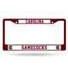 South Carolina Gamecocks Team Color Chrome License Plate Frame