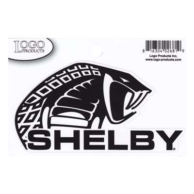 Carroll Shelby Decal - Cobra - Black - Small