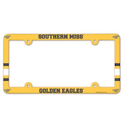 Southern Mississippi Golden Eagles Plastic License Plate Frame