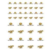 Southern Mississippi Golden Eagles Small Sticker Sheet - 2 Sheets