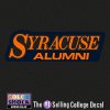 Syracuse Orange Decal - Syracuse Over Alumni