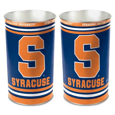 Syracuse Orange Metal Wastebasket