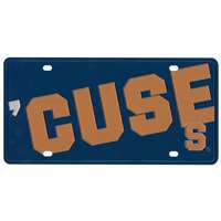 Syracuse Orange Full Color Mega Inlay License Plate